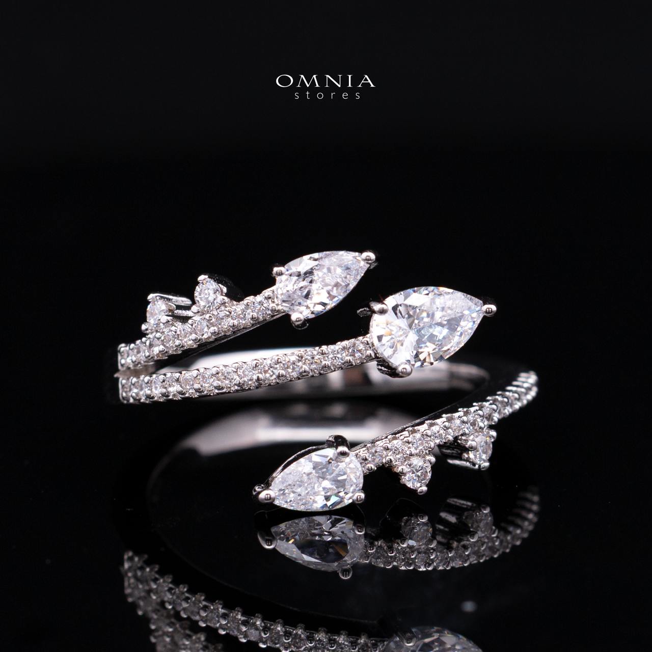 Yuliana Luxury White Bridal Full Set with High-Quality Premium Zircon Stones, Rhodium-Plated