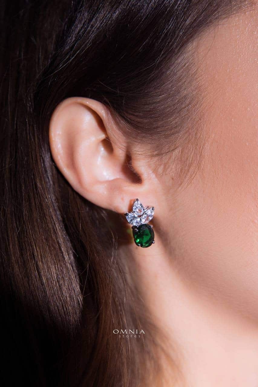 Omnia Buthaina Green Bridal Full Set High Quality Simulated Diamonds - OMNIASTORES UAE