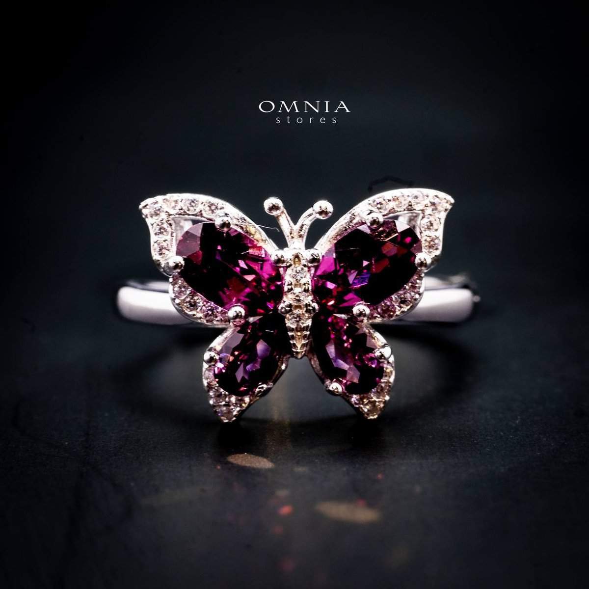 Omnia Taliyah Ring In 92.5 Silver High Quality Natural Stone - OMNIASTORES UAE