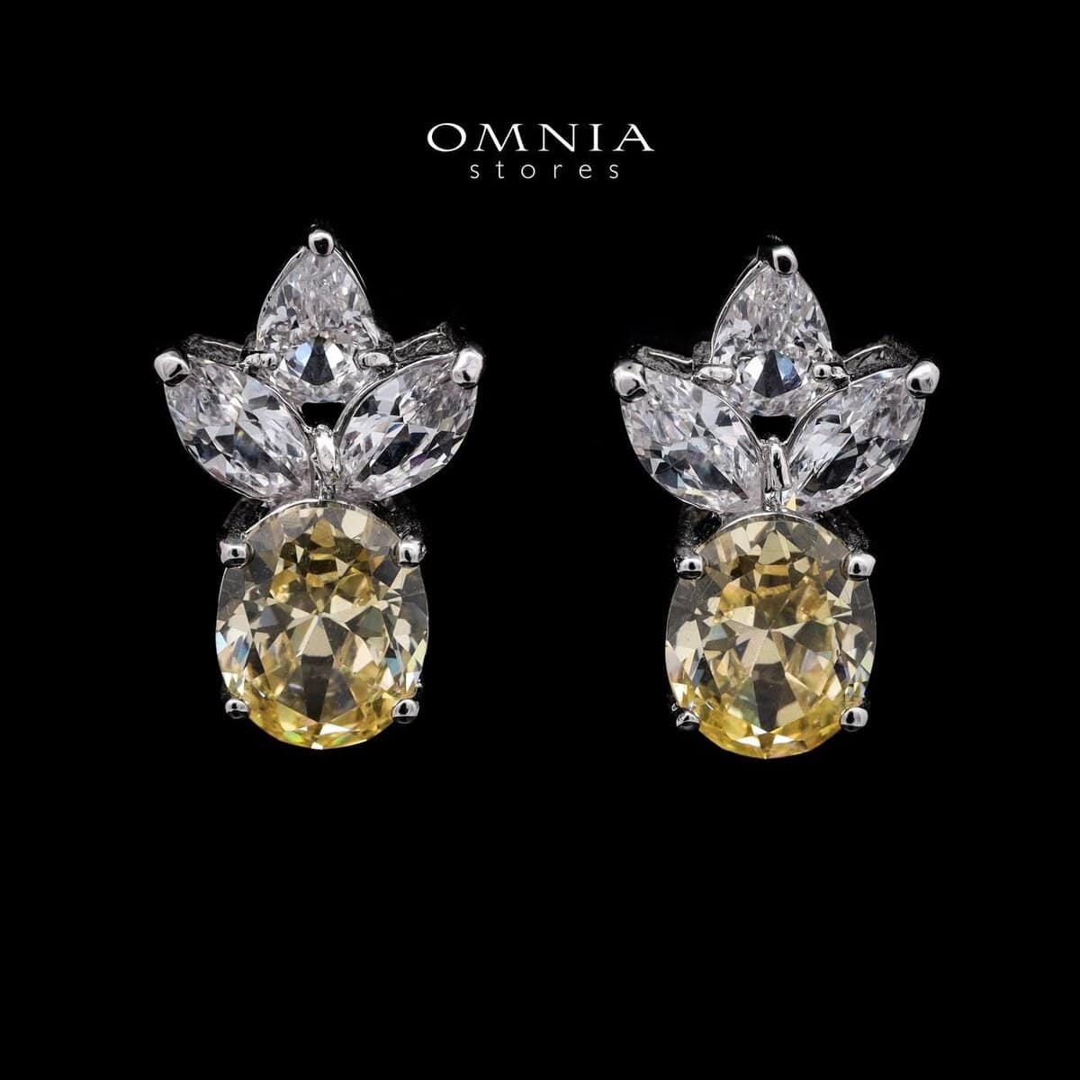Omnia Buthaina Yellow Bridal Full Set in High Quality Simulated Diamonds - OMNIASTORES UAE