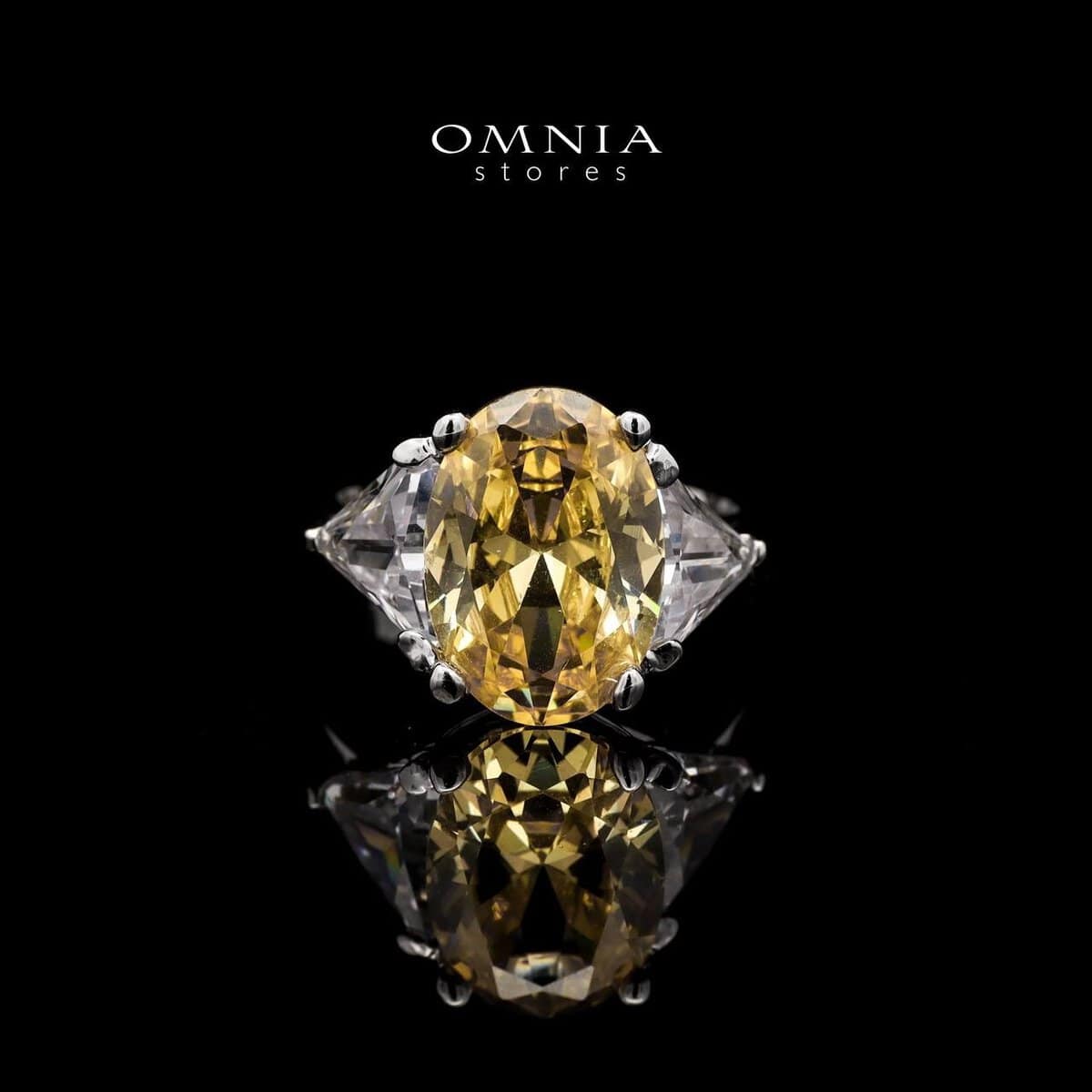 Omnia Buthaina Yellow Bridal Full Set in High Quality Simulated Diamonds - OMNIASTORES UAE