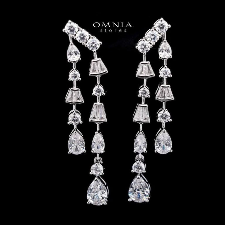 Xena White Luxury Bridal Full Set Premium Rhodium-Plated with High-Quality Zircon Stones
