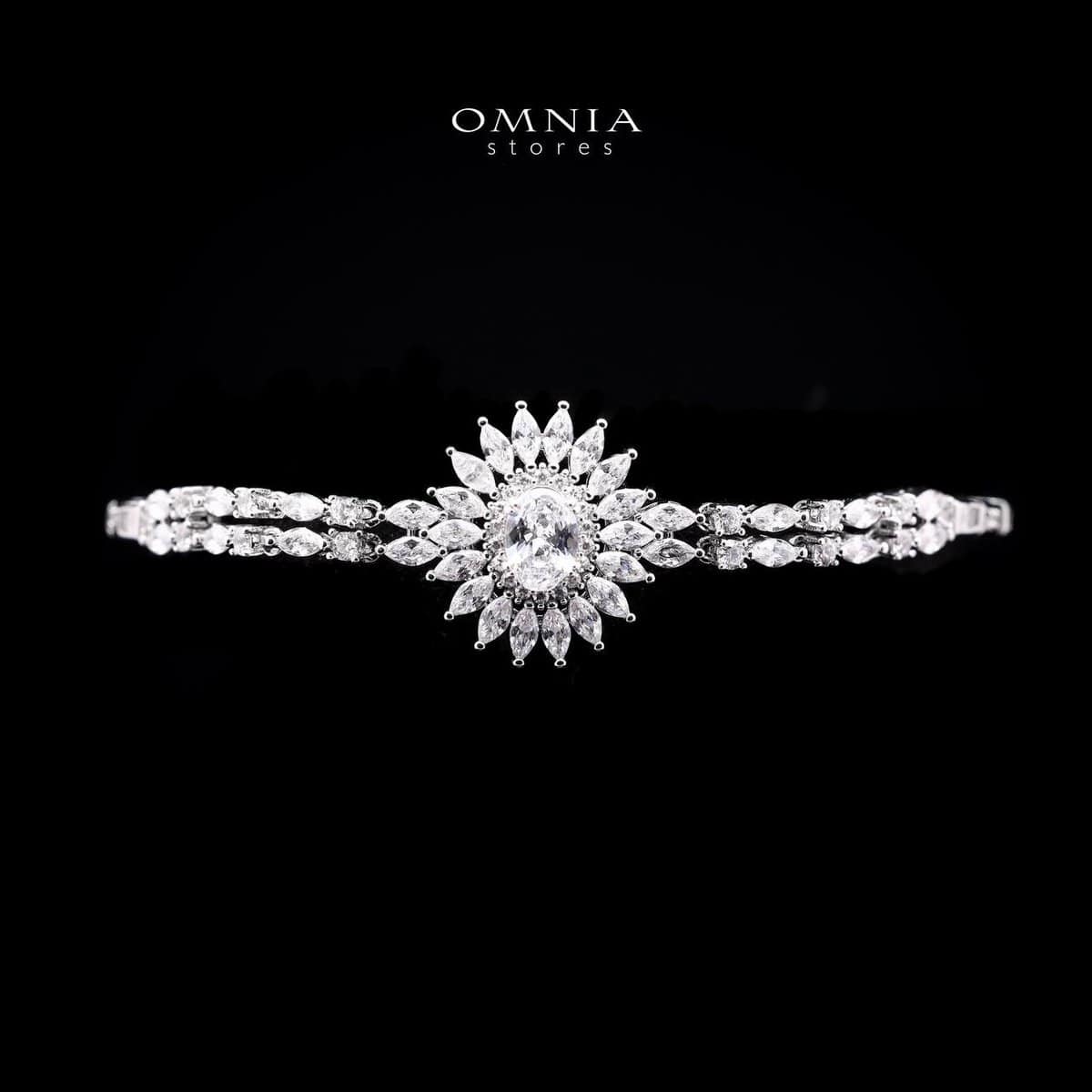 Omnia Asmaa Pure White Bridal Full Zircon Set - OMNIASTORES UAE