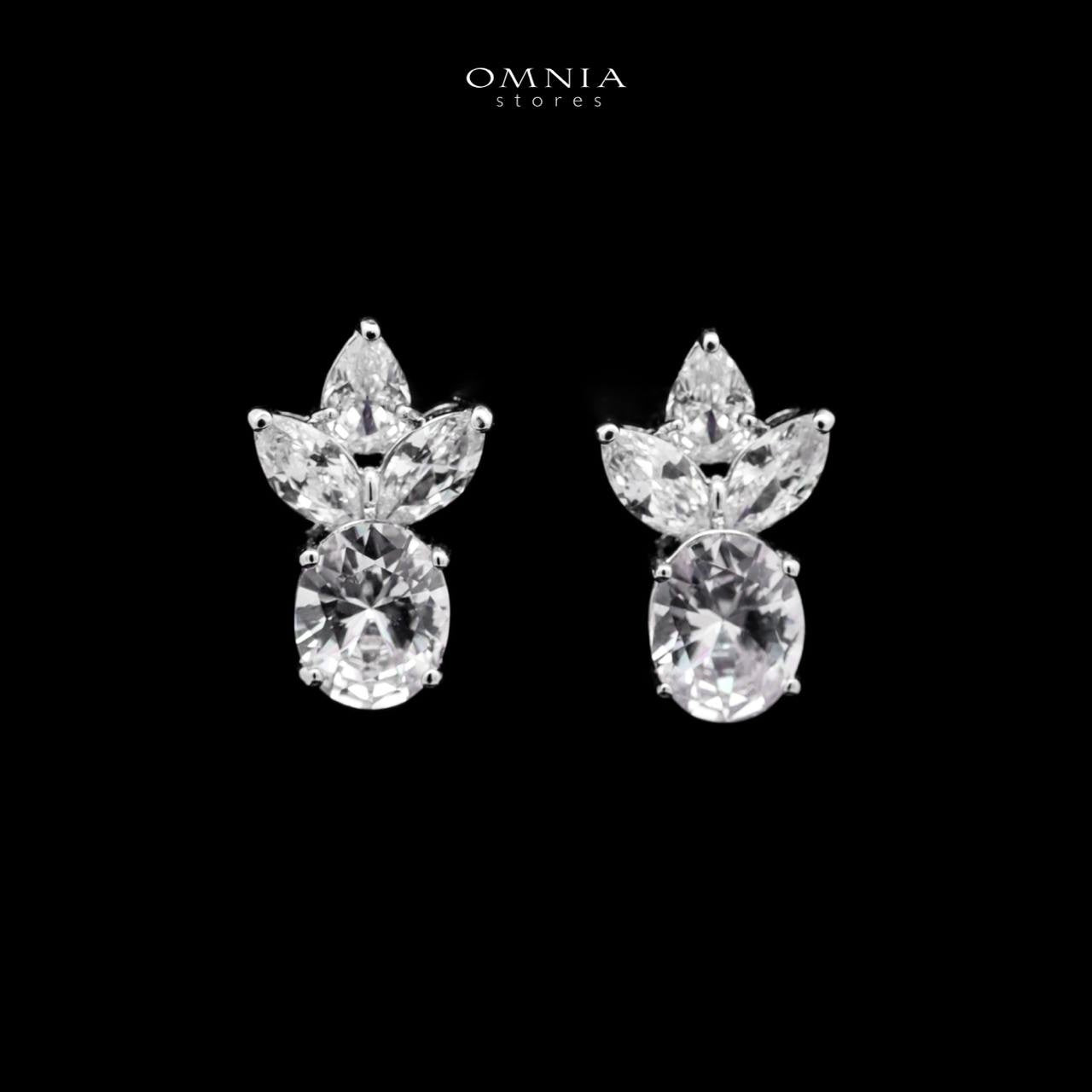 Omnia Buthaina Pure White Luxury Bridal Full Set High Quality Simulated Diamonds