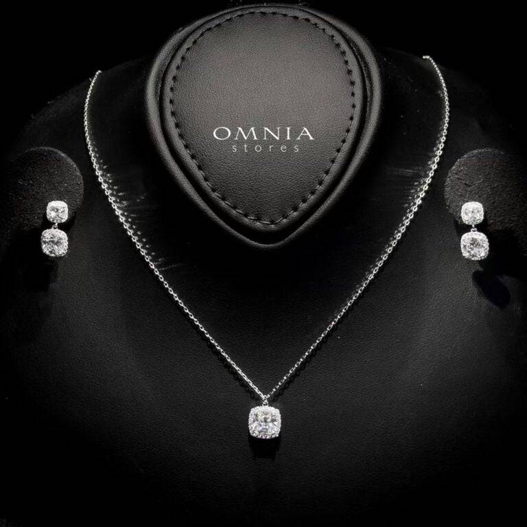 Omnia Annelise White Set in 925 Silver with High-Quality Zircon Stones - OMNIASTORES UAE