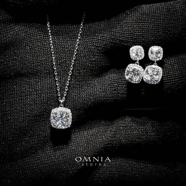 Omnia Annelise White Set in 925 Silver with High-Quality Zircon Stones - OMNIASTORES UAE