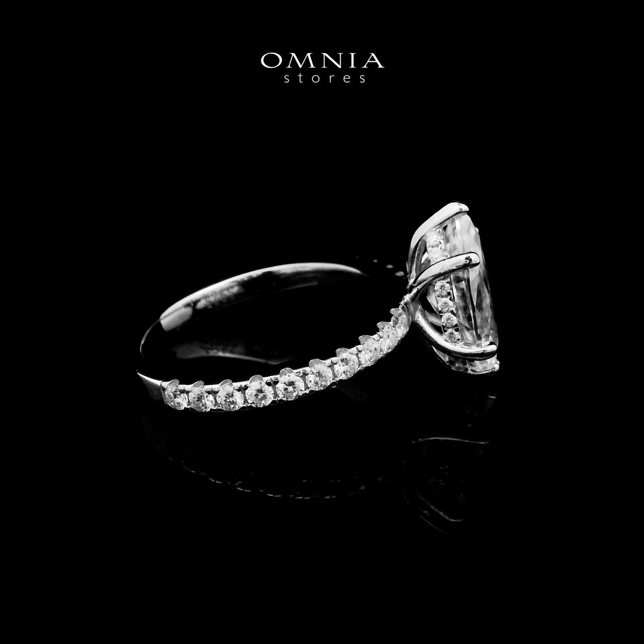 Ghusun White Moissanite Marquise Cut Ring GRA Certified in High Quality 925 Silver 6x12mm 2ct - OMNIASTORES UAE