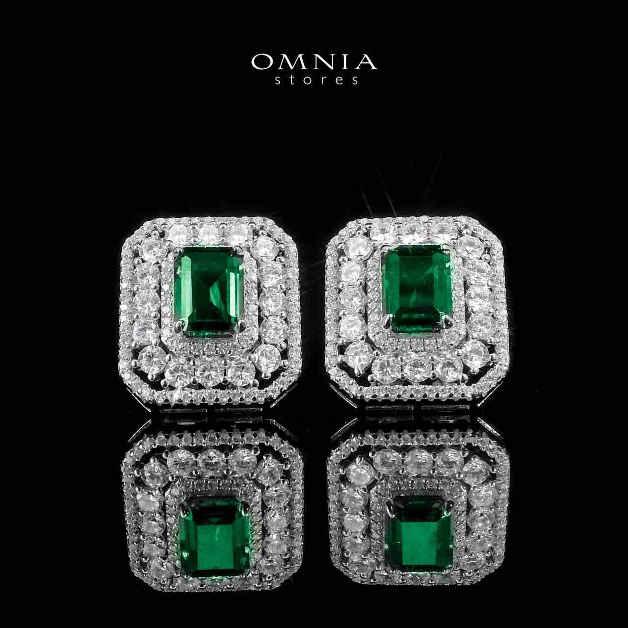Sally Earring in 925 Silver High Quality Simulated Diamonds