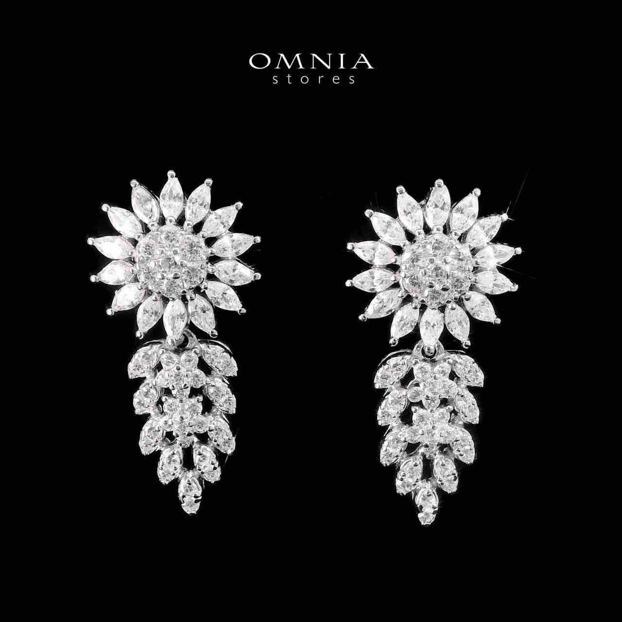 Omnia Rasheedah White Bridal Full Set in 925 Silver High Quality Simulated Diamonds