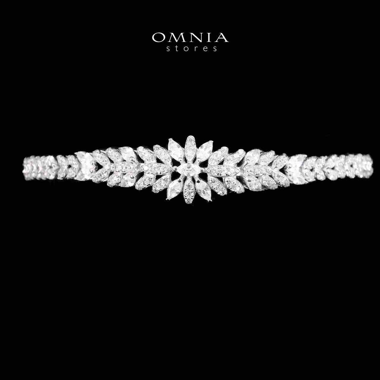 Omnia Amira White Bridal Full Set in 925 Silver High Quality Simulated Diamonds