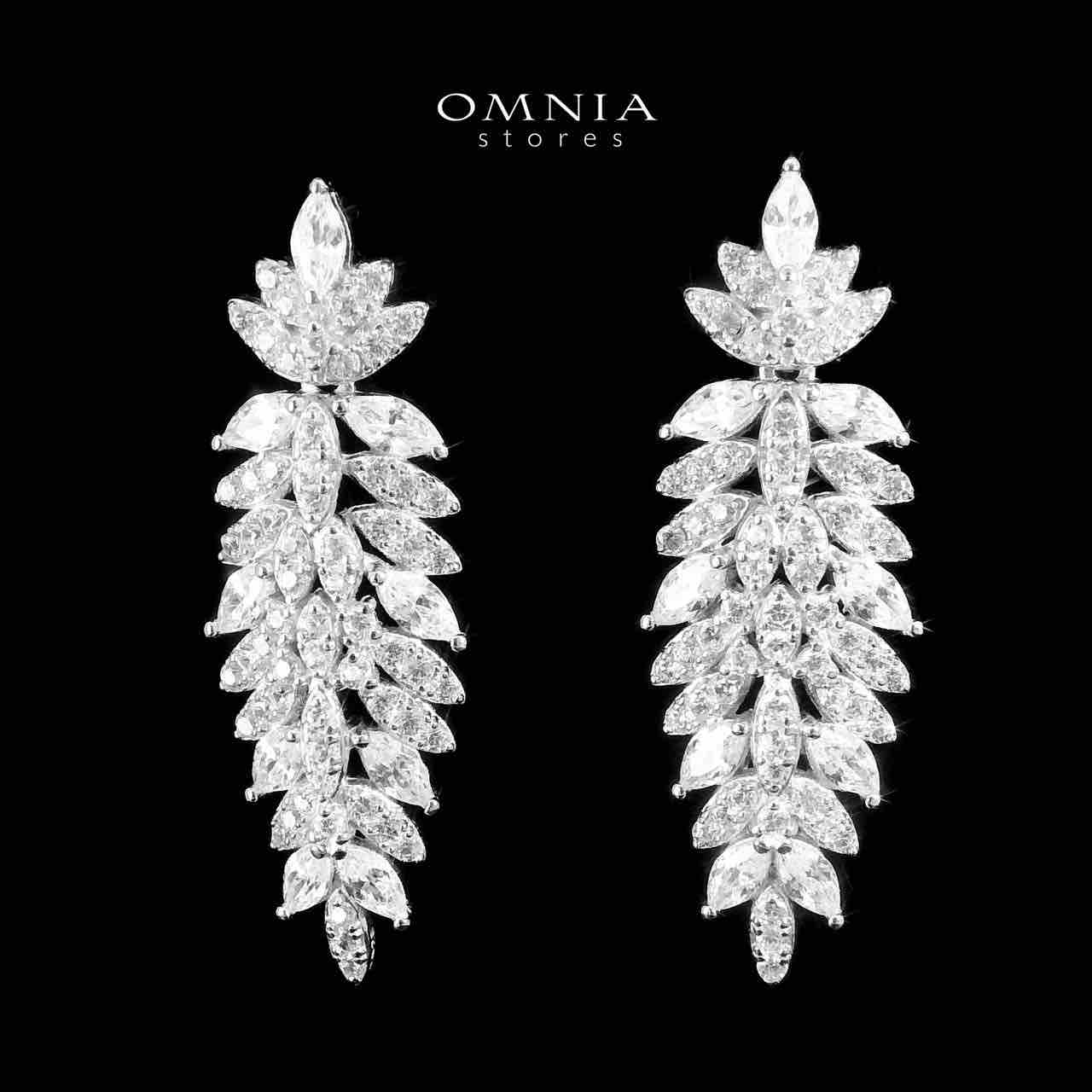 Omnia Amira White Bridal Full Set in 925 Silver High Quality Simulated Diamonds