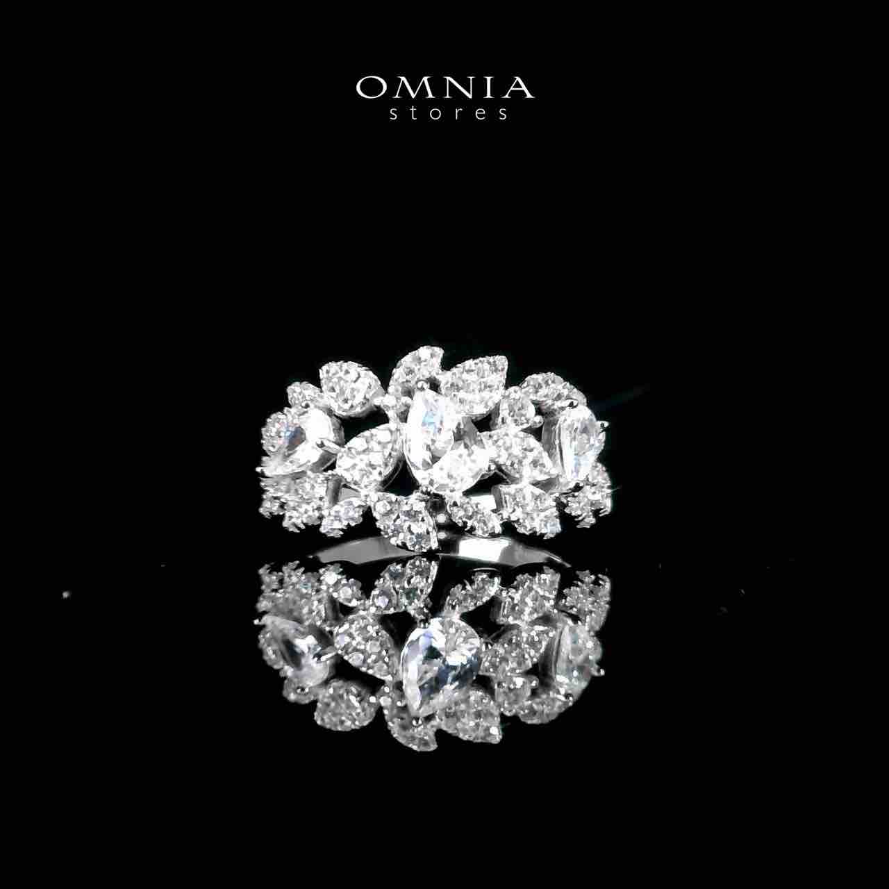 Omnia Sumiya White Bridal Full Set in 925 Silver High Quality Simulated Diamonds