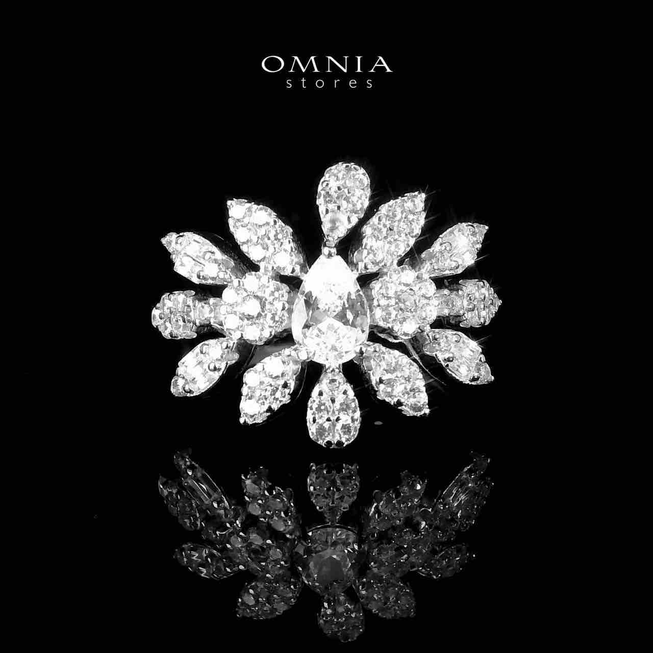 Omnia Suna White Bridal Full Set in 925 Silver High Quality Simulated Diamonds