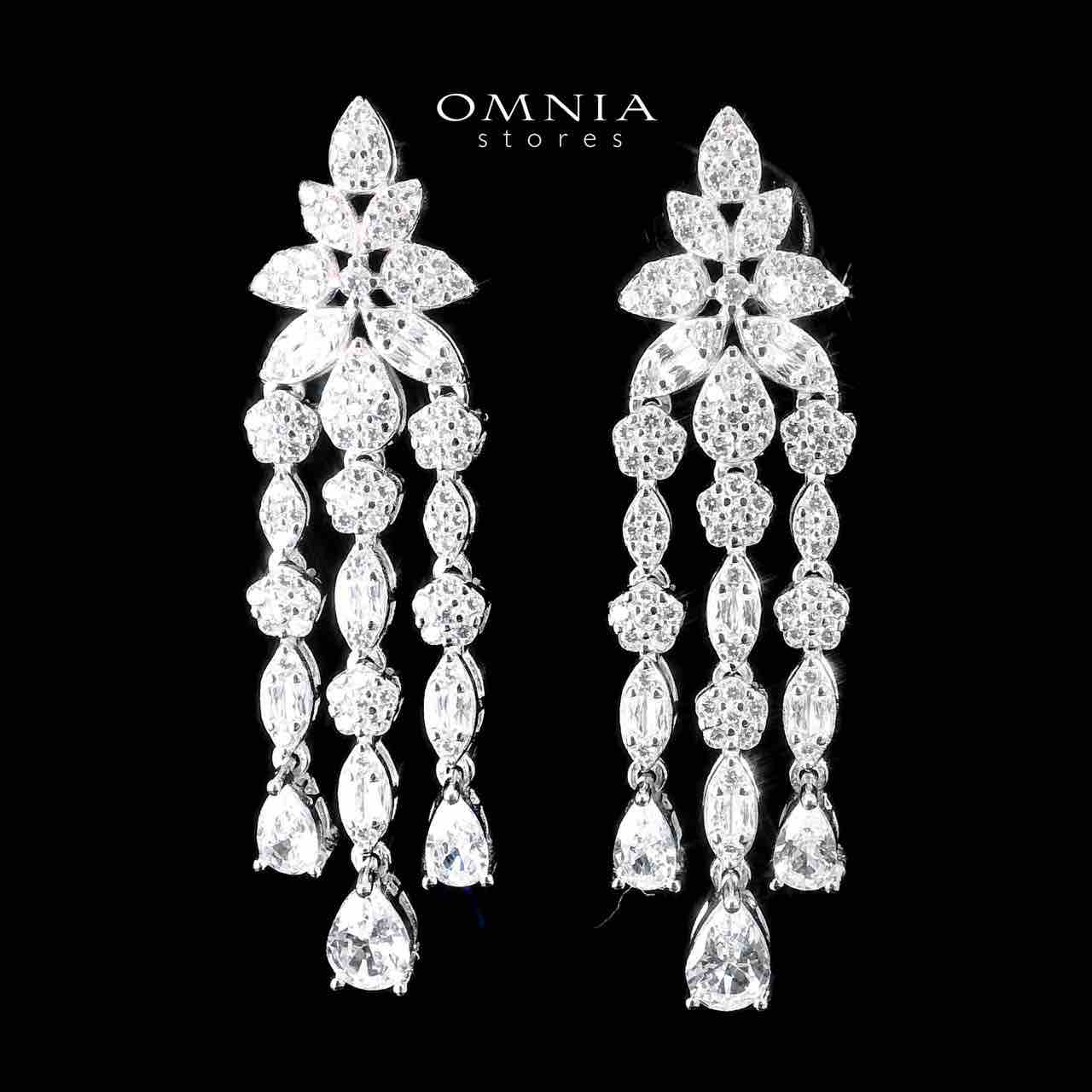 Omnia Suna White Bridal Full Set in 925 Silver High Quality Simulated Diamonds