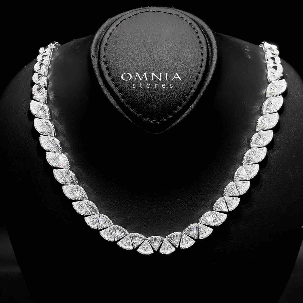 Omnia Sumaya White Bridal Full Set in 925 Silver High Quality Simulated Diamonds
