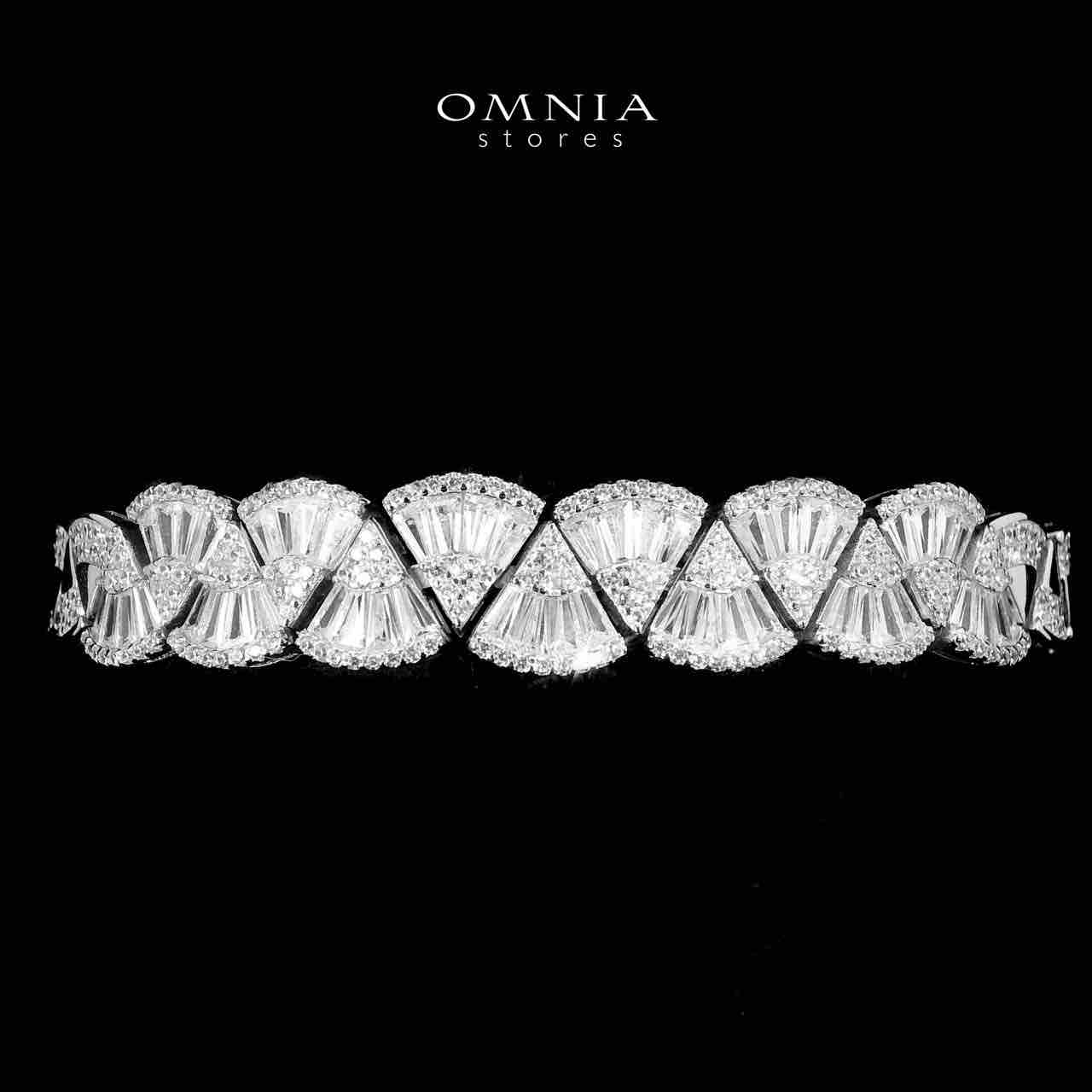 Omnia Sumaya White Bridal Full Set in 925 Silver High Quality Simulated Diamonds