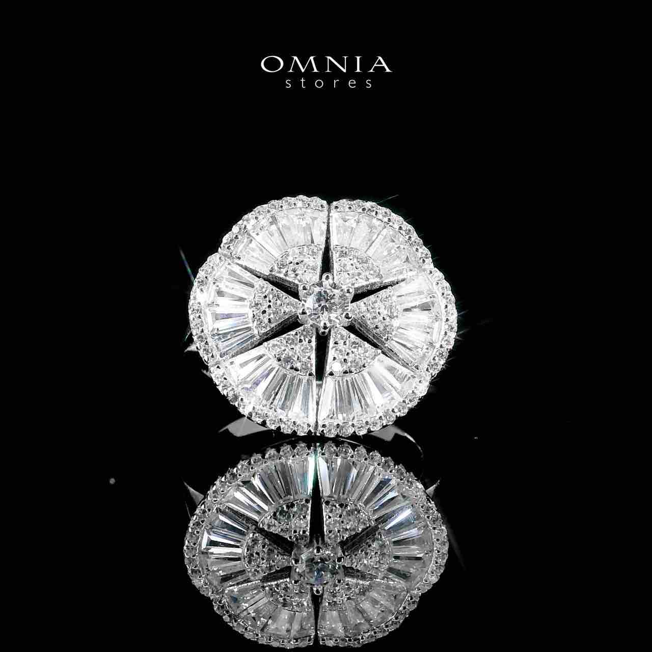 Omnia Sumaya White Bridal Full Set in 925 Silver High Quality Simulated Diamonds
