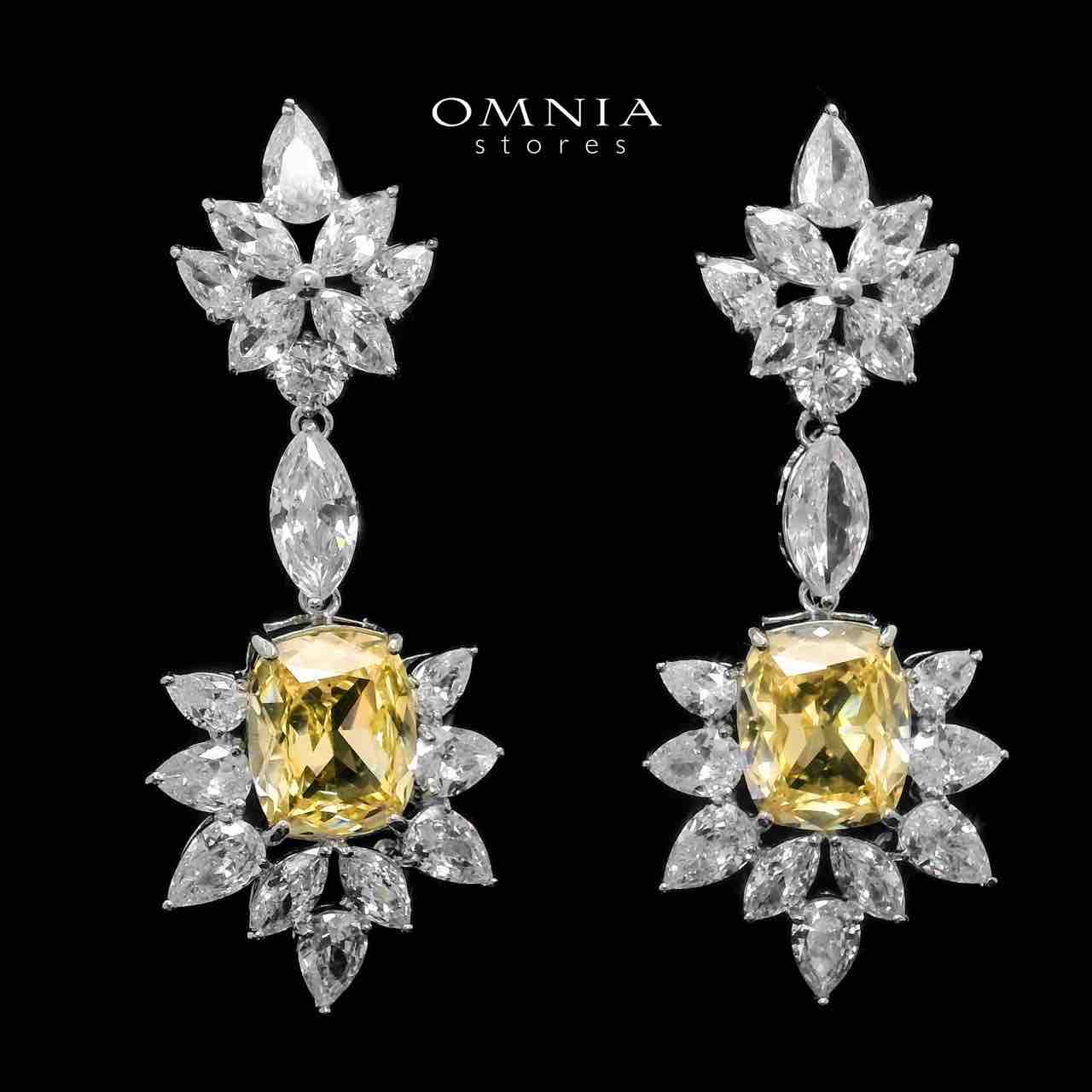 Omnia Medusa Yellow Bridal Full Set in 925 Silver High Quality Simulated diamonds