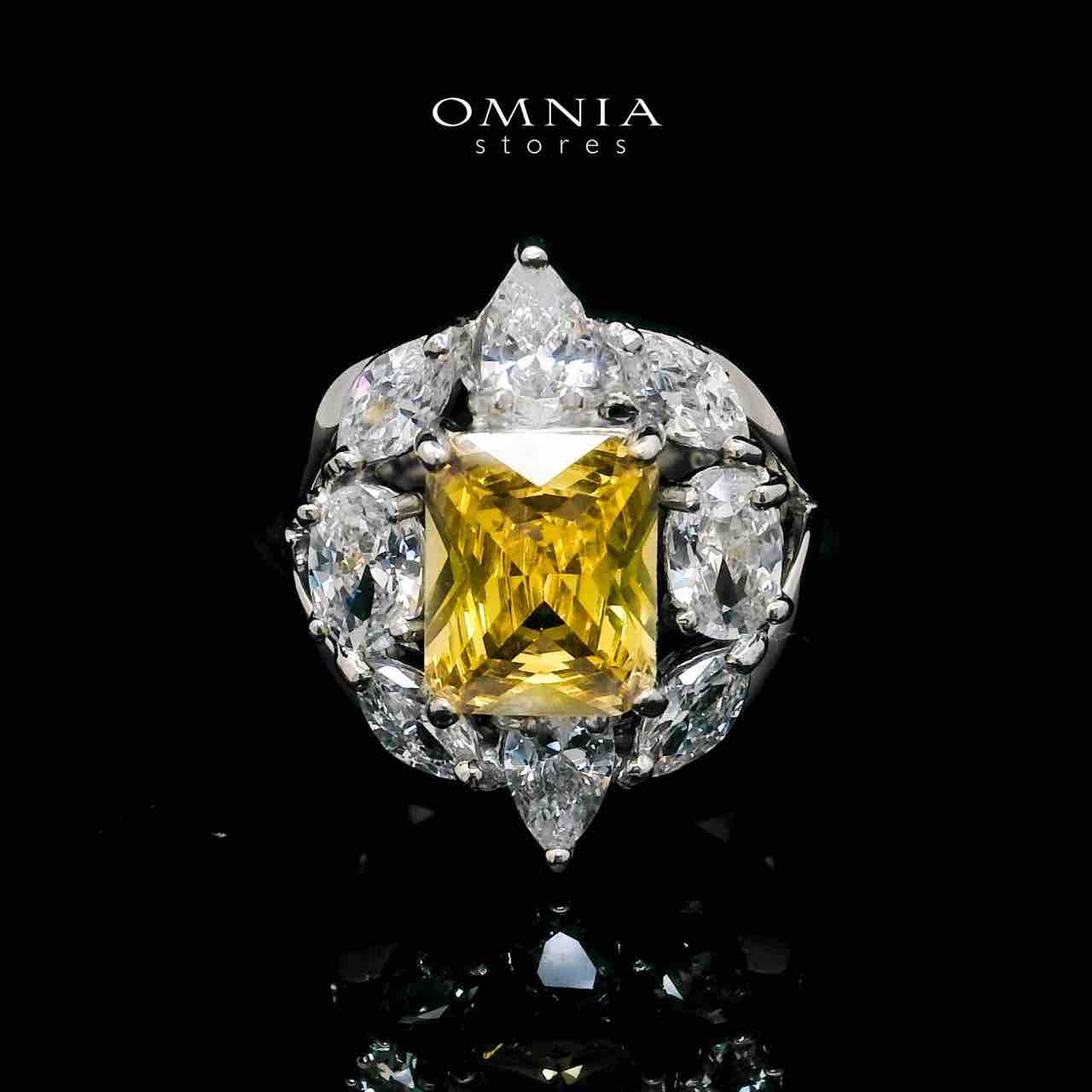 Omnia Medusa Yellow Bridal Full Set in 925 Silver High Quality Simulated diamonds