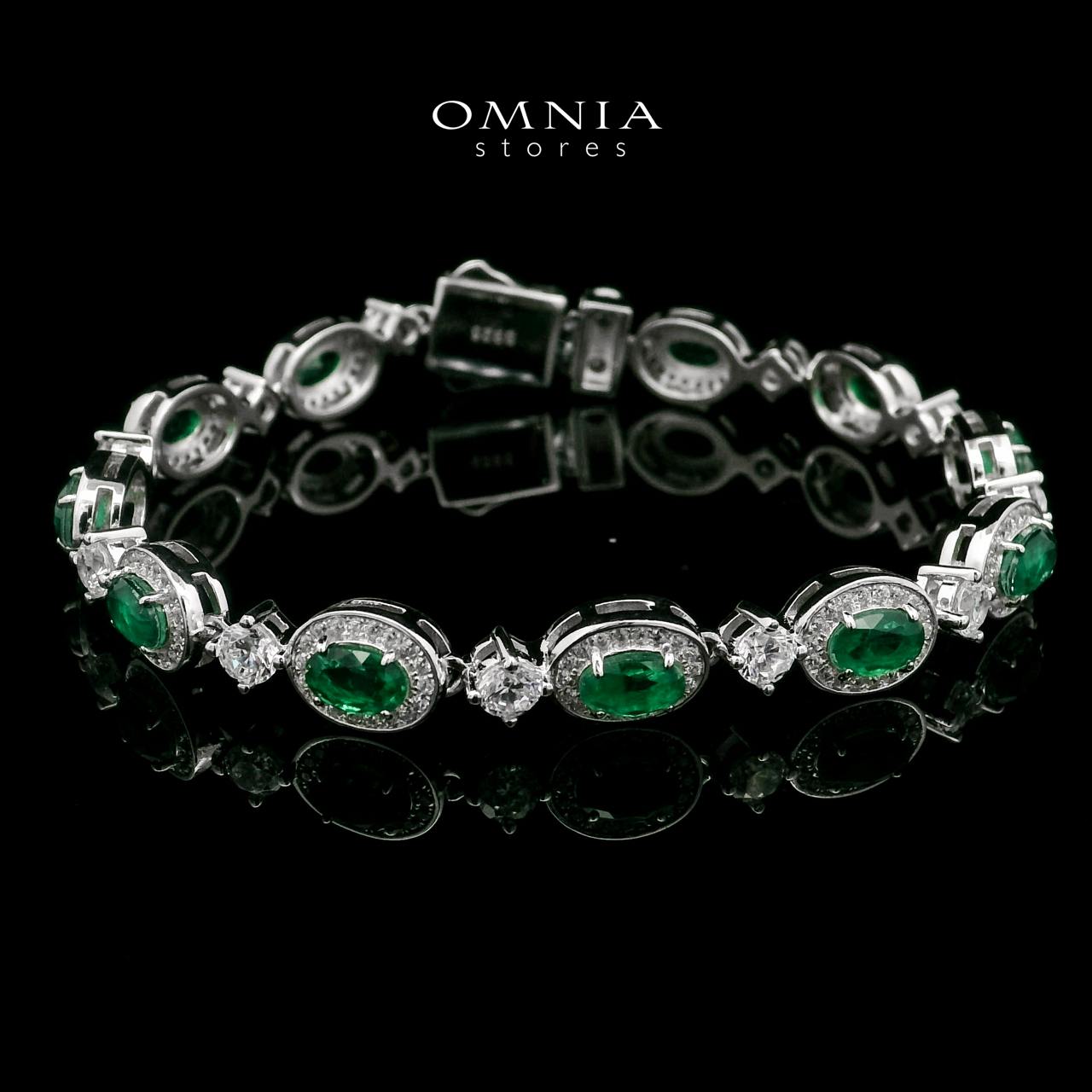 Omnia Asiya Bracelet In 925 Silver High Quality Simulated diamonds