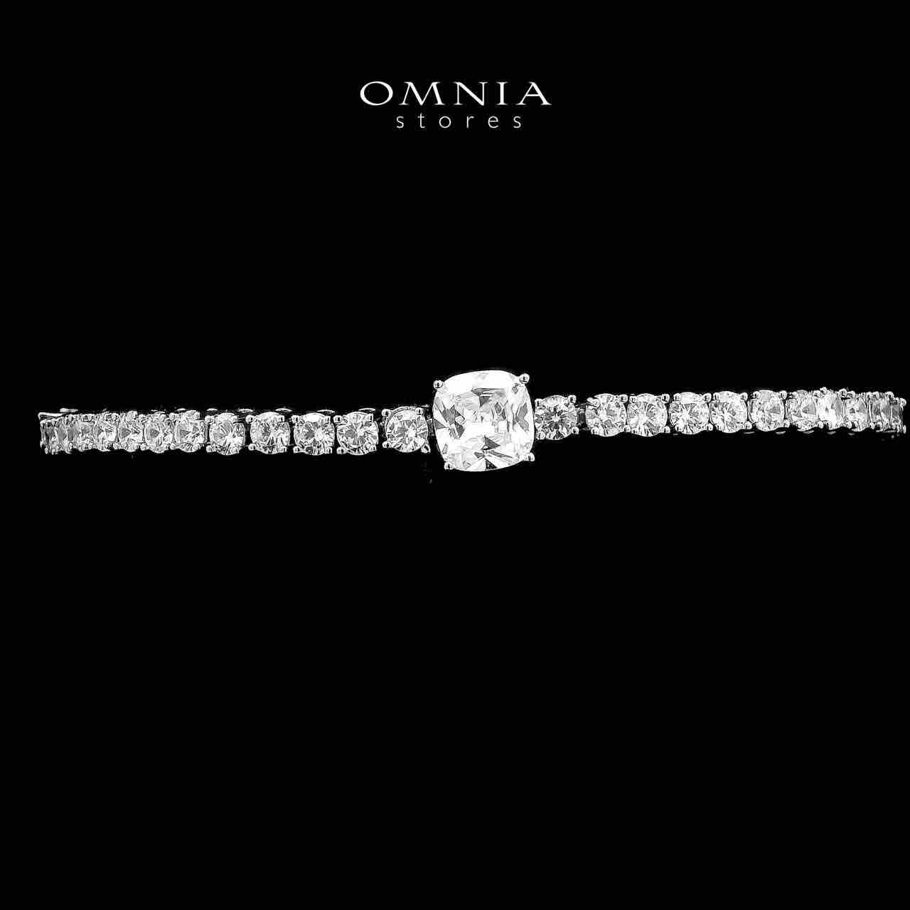 Omnia Baran White Bridal Full Set in High Quality Zircon Stone in Rhodium Plated - OMNIASTORES UAE