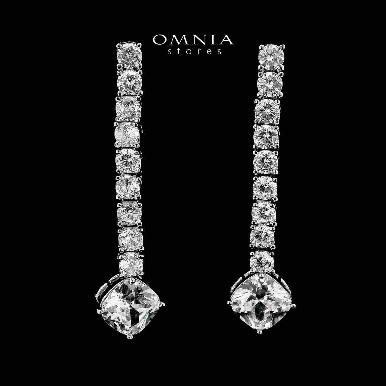 Omnia Baran White Bridal Full Set in High Quality Zircon Stone in Rhodium Plated - OMNIASTORES UAE
