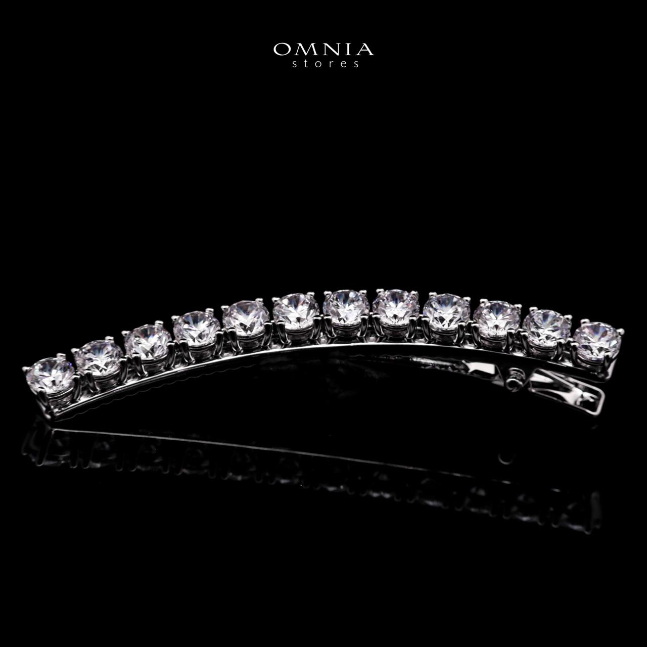 Monir White Hair Clip In 925 Silver High Quality Lab Grown Stones