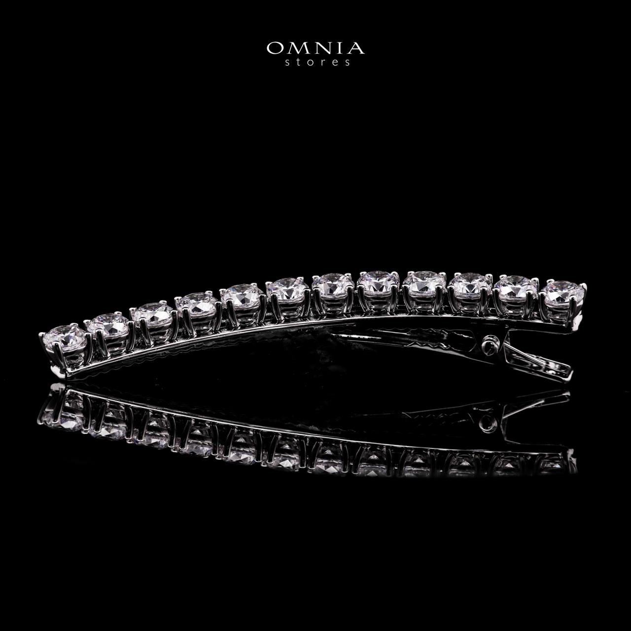 Monir White Hair Clip In 925 Silver High Quality Lab Grown Stones