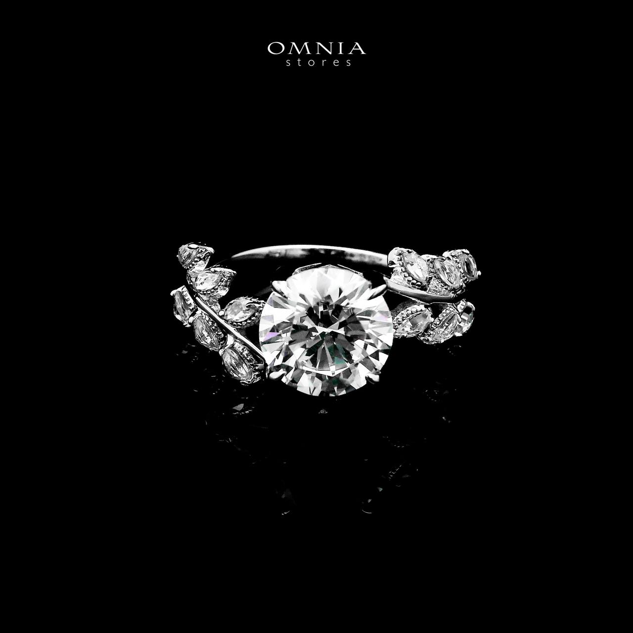 Negar White Ring In 925 Silver Certified High Quality Lab Grown Stones