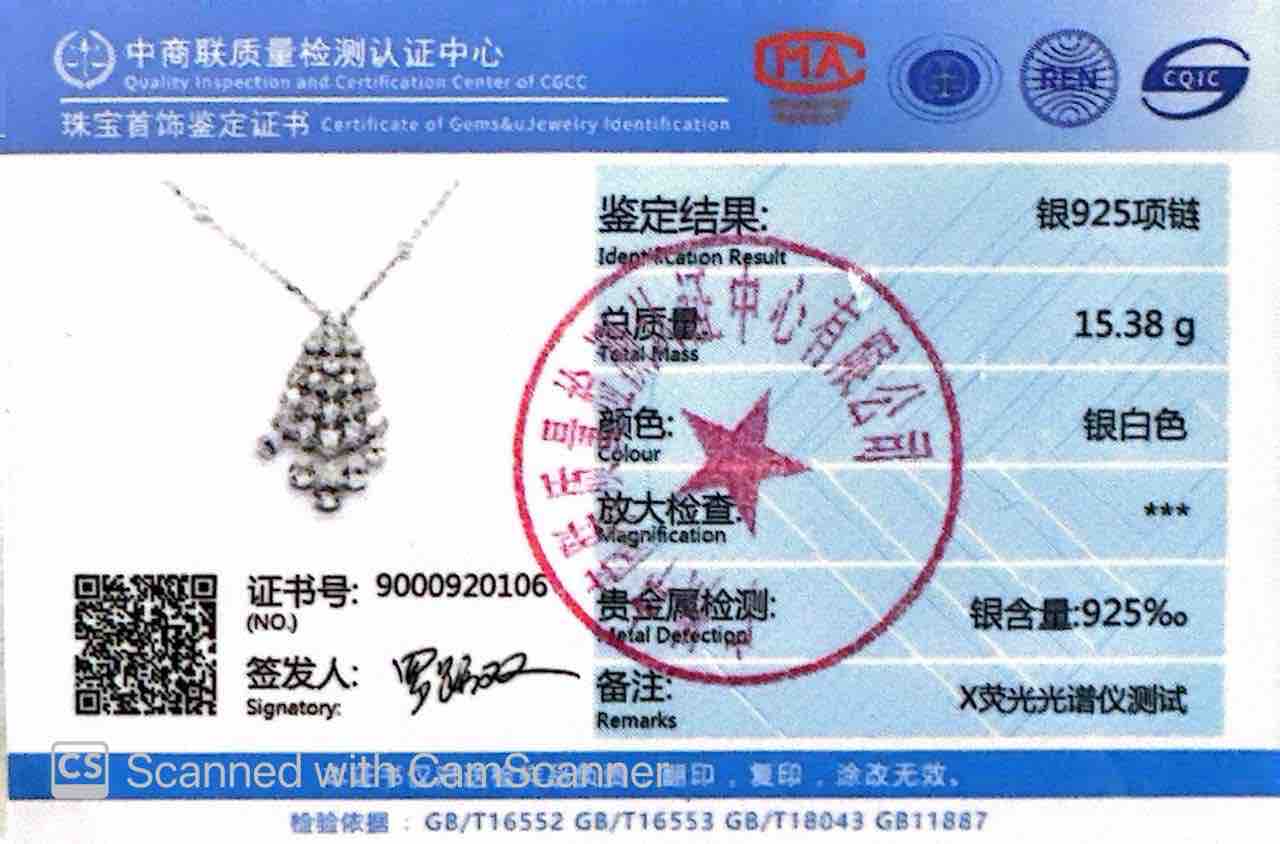 Omnia Taslima Silver Necklace In 925 Silver Certified High Quality Lab Grown Stones - OMNIASTORES UAE