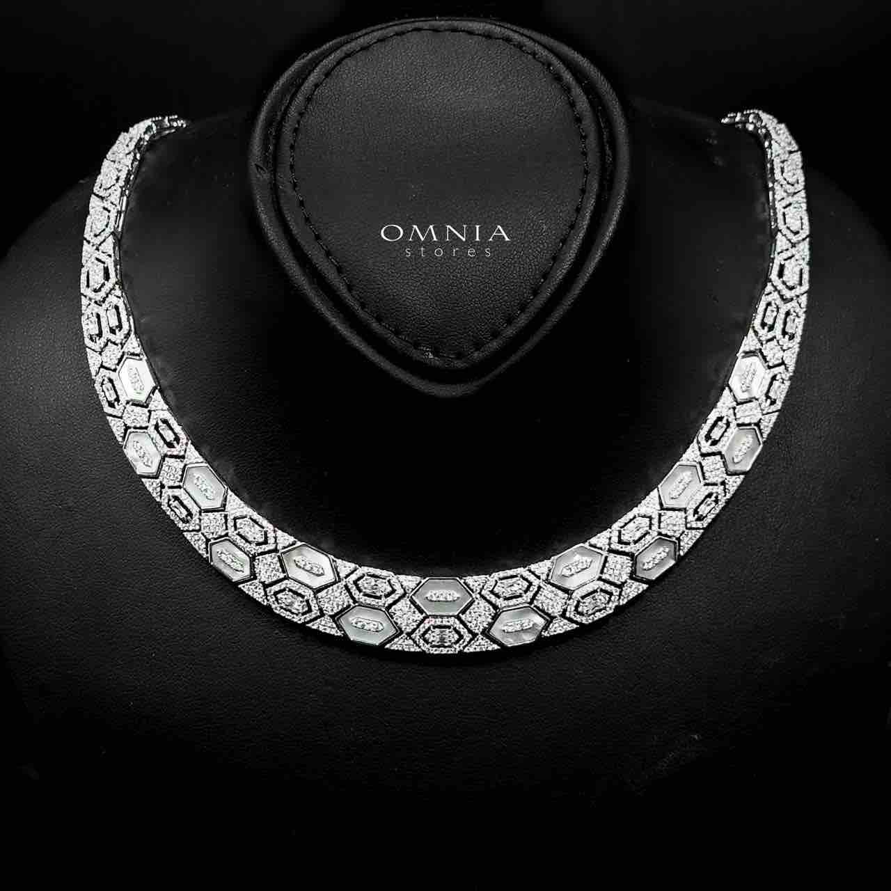 Omnia Raya Bridal Full Set Accessories in High Quality Zircon Stone in Rhodium Plated - OMNIASTORES UAE
