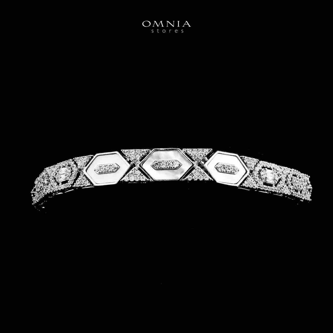 Omnia Raya Bridal Full Set Accessories in High Quality Zircon Stone in Rhodium Plated - OMNIASTORES UAE