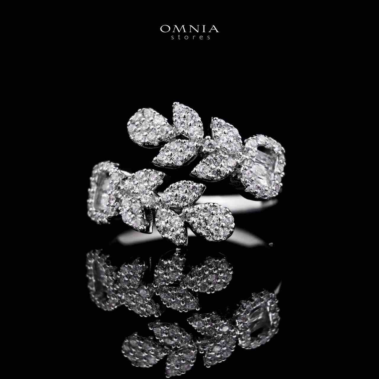 Omnia Fareeda White Bridal Full Set in High Quality Zircon Stone in Rhodium Plated - OMNIASTORES UAE
