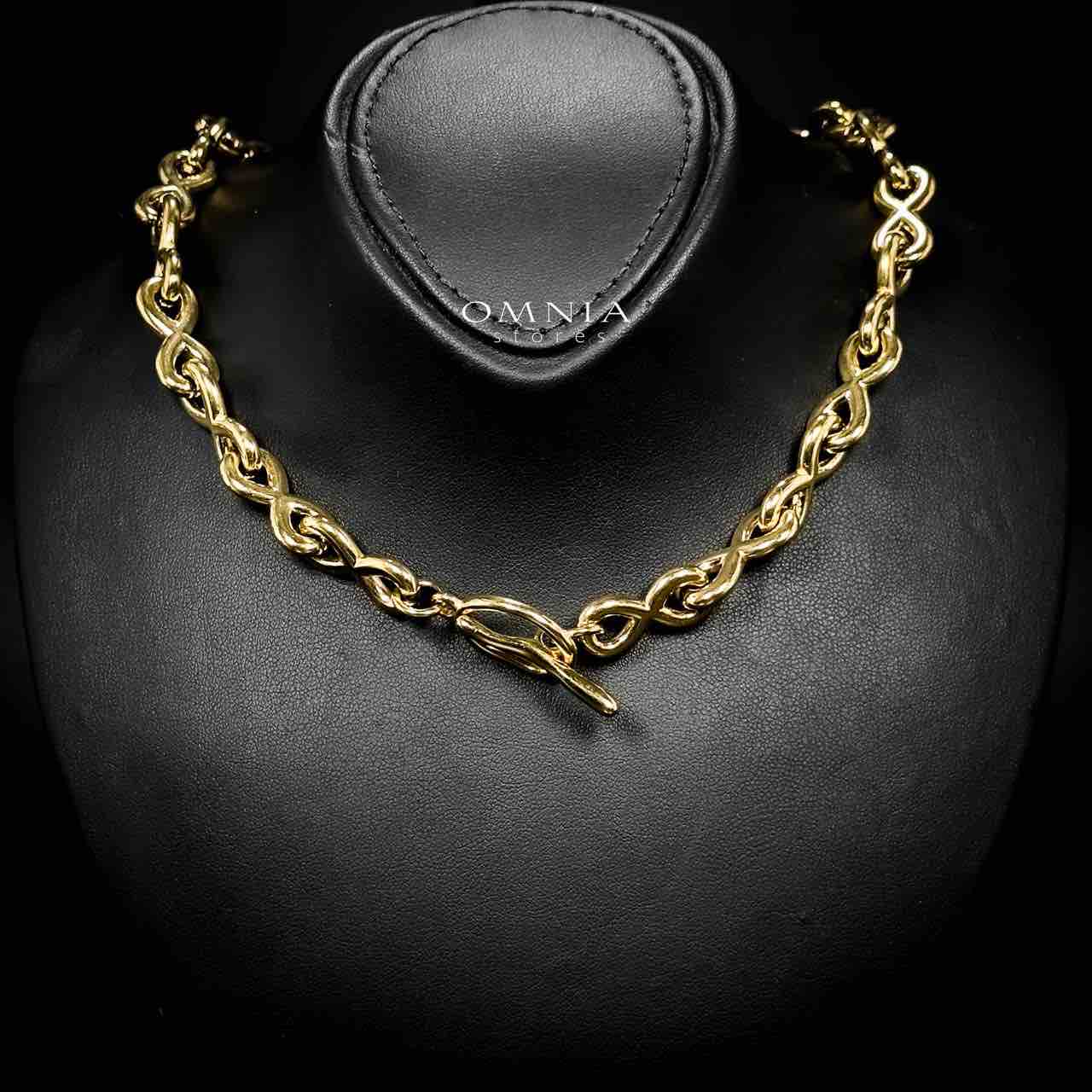 Omnia Kawsar Copper Plated Gold Color Necklace,Bracelet and Earrings Set in High-Quality Stainless Steel - OMNIASTORES UAE