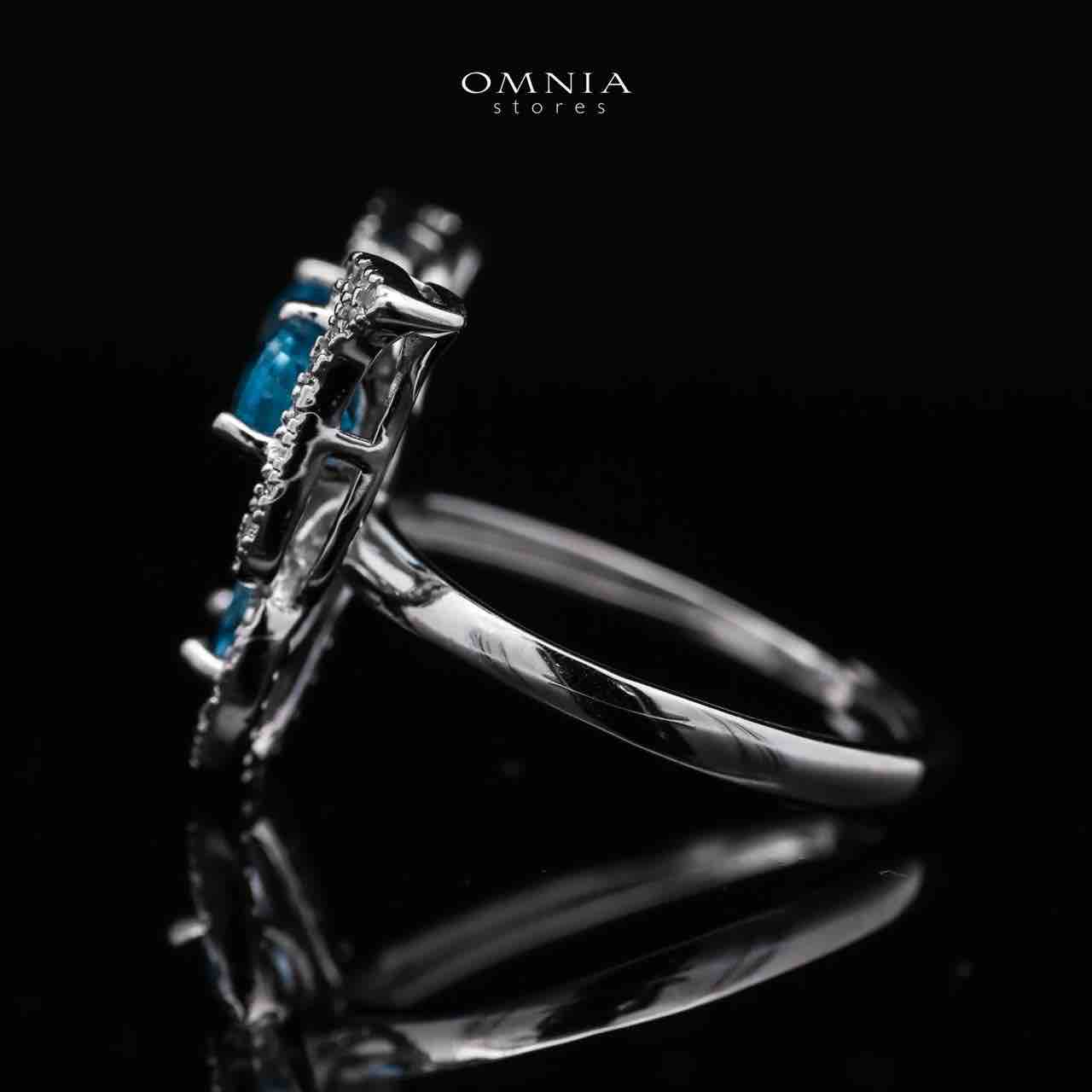 Omnia Rafea Ring In 92.5 Silver High Quality topaz stone - OMNIASTORES UAE