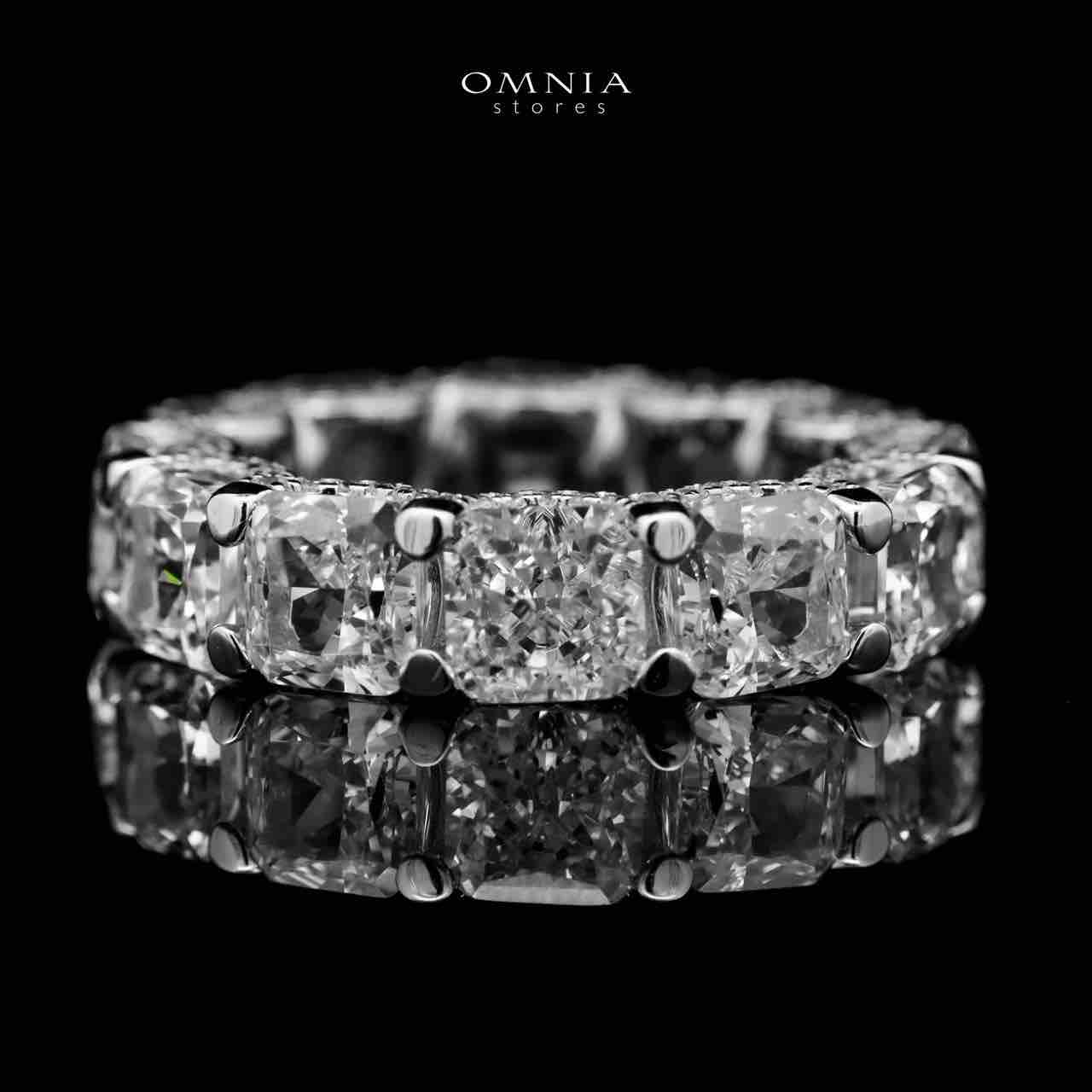 Omnia Agata White .50 Carat Ring in 92.5 Silver High Quality Simulated diamonds - OMNIASTORES UAE