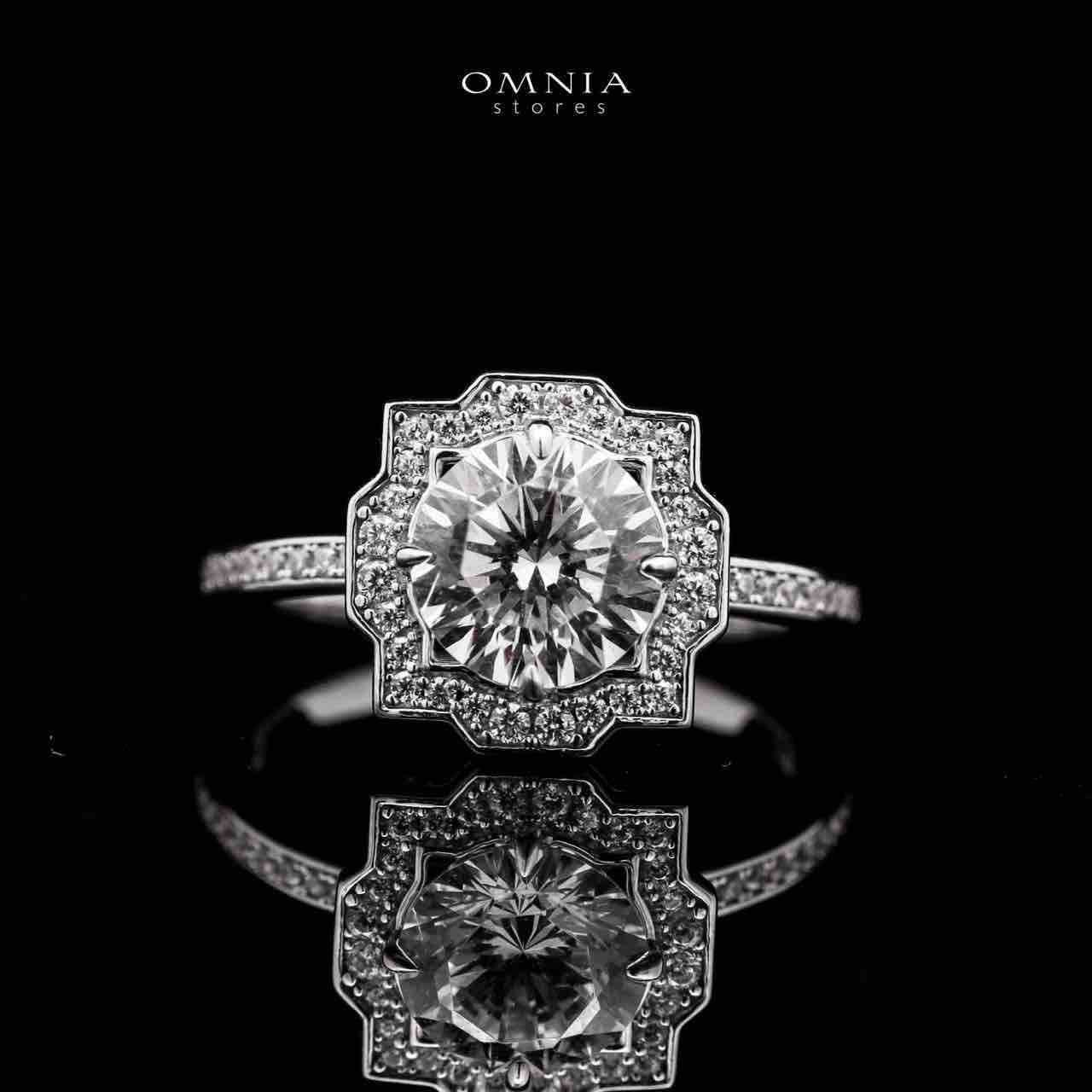 Omnia Shahira 1.75 Carat Ring 92.5 Silver High Quality Simulated diamonds - OMNIASTORES UAE