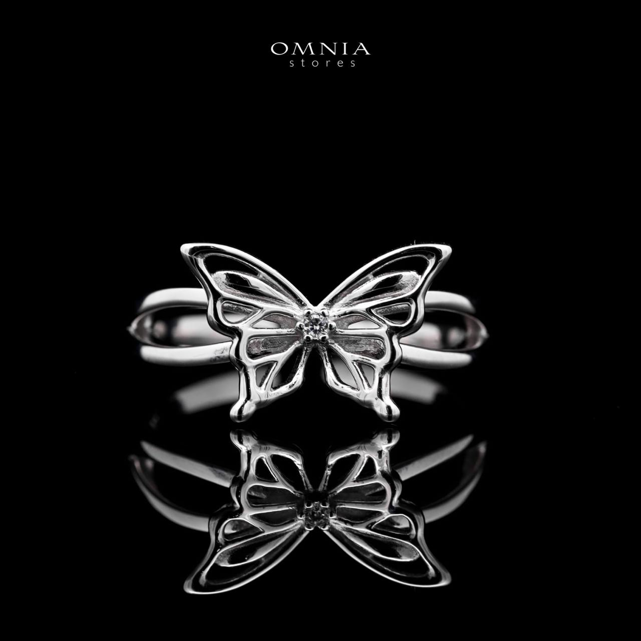 Omnia Aaliyah Butterfly Ring in High Quality 925 Silver - OMNIASTORES UAE
