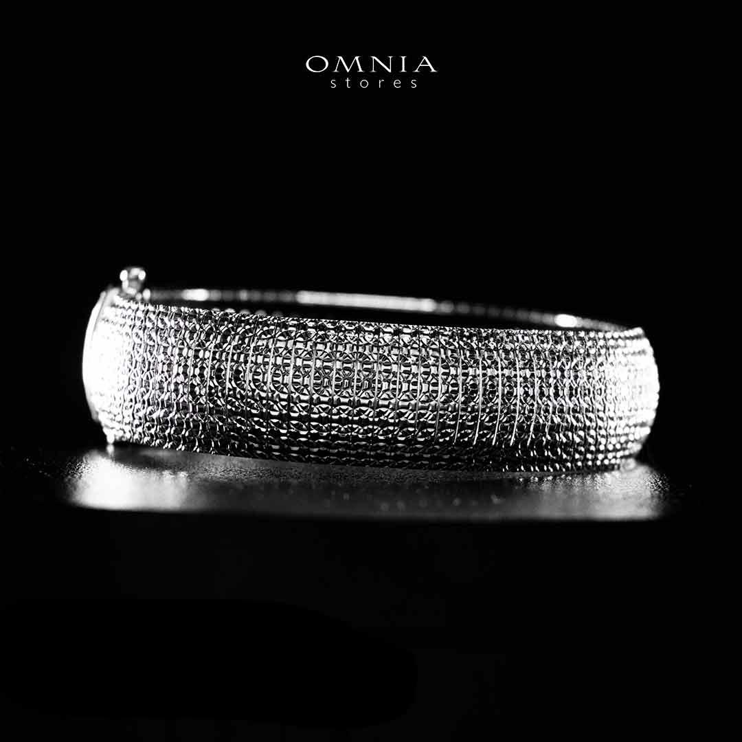 Omnia Rimah Silver Bracelet In 925 Silver High Quality Certified Lab Crafted Stones