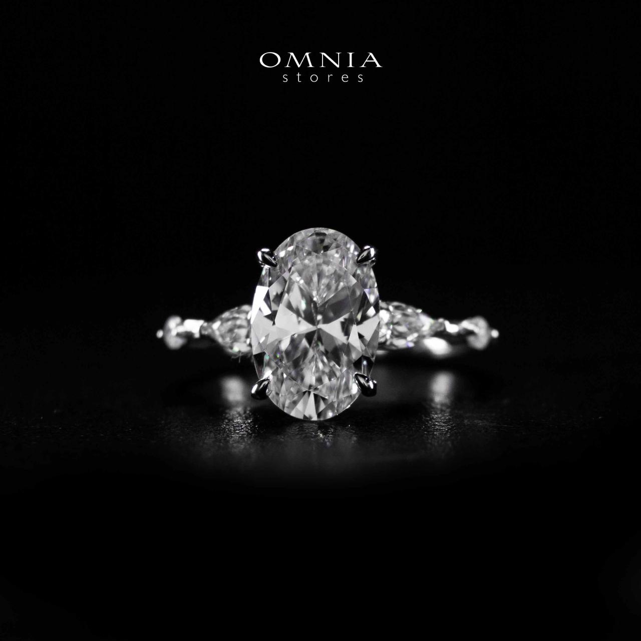 Omnia Aaliyat Silver Ring In 925 Silver High Quality Certified Lab Crafted Stones