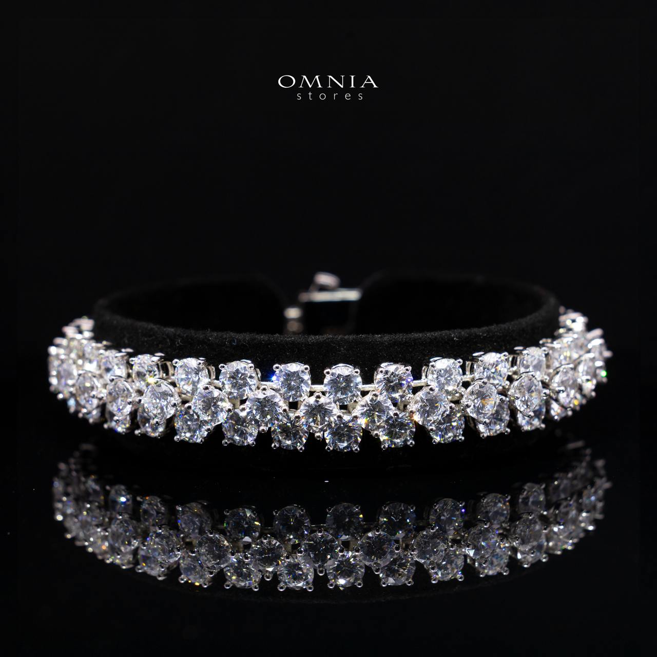 Thalara Bracelet with High-Quality Premium Simulated Diamonds in 925 Sterling Silver