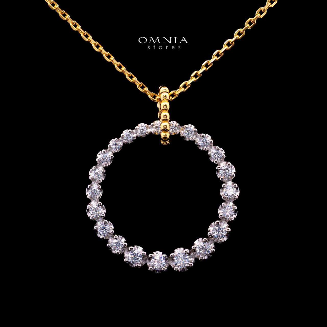 Leilani Gold-Plated Necklace with Certified Premium Simulated Diamonds in 925 Sterling Silver