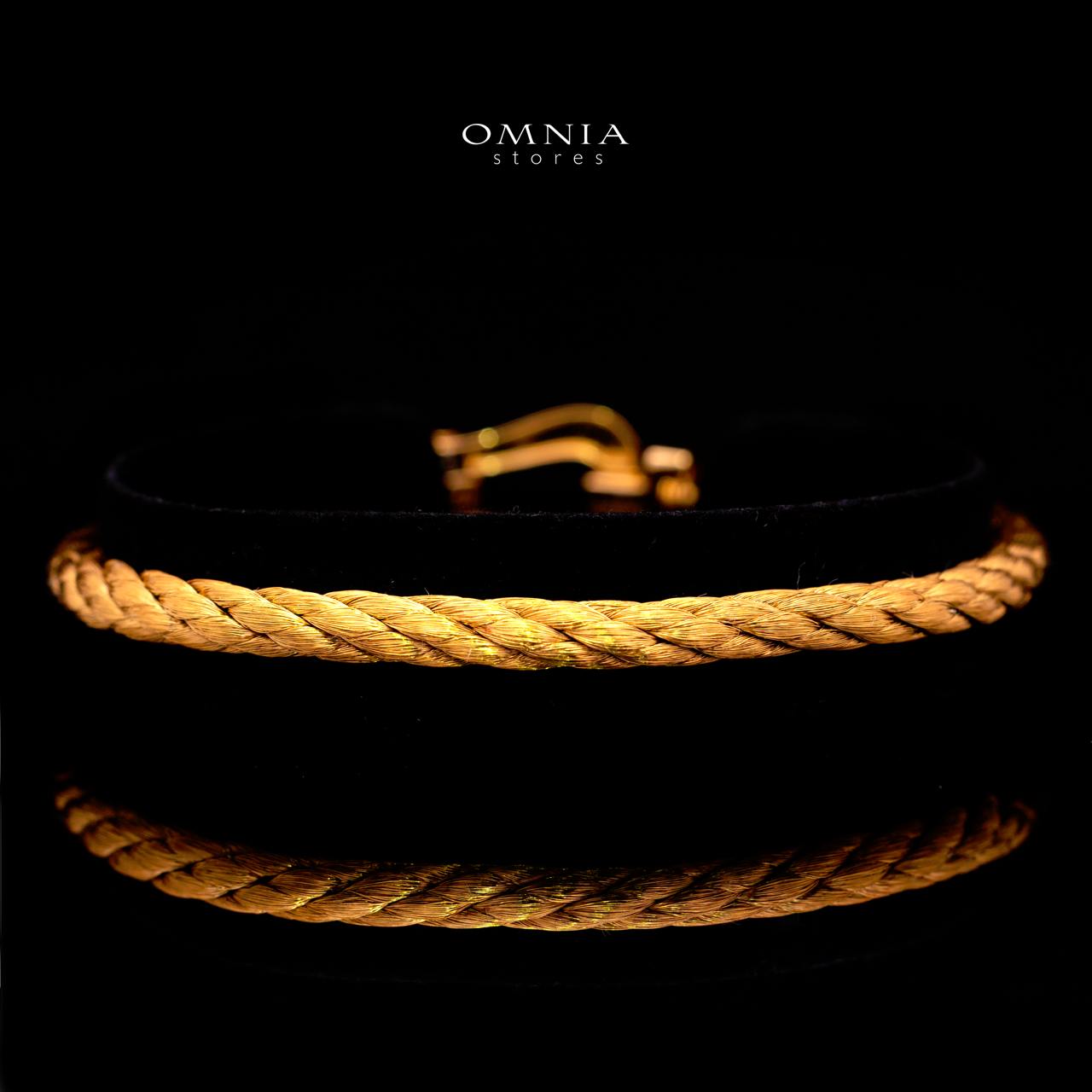 Ayeisa Woven Gold-Plated Bracelet with Certified High-Quality Premium Simulated Diamonds in 925 Sterling Silver