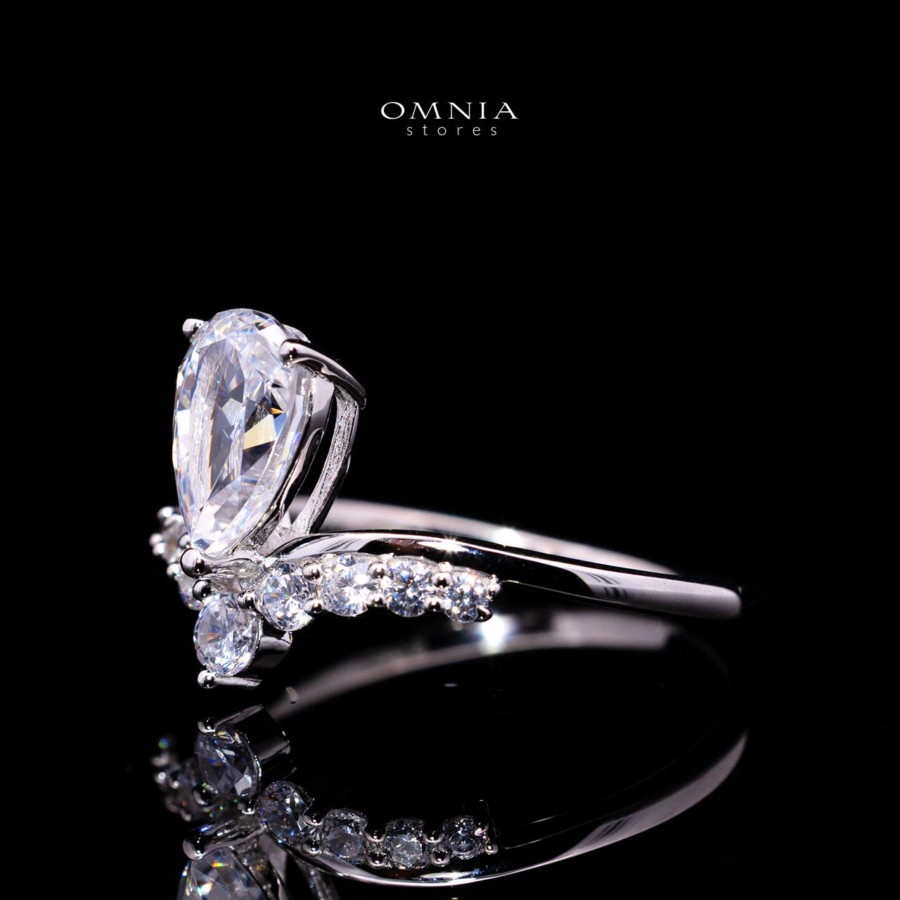 Antonella Ring with Certified Premium Simulated Diamonds in 925 Sterling Silver