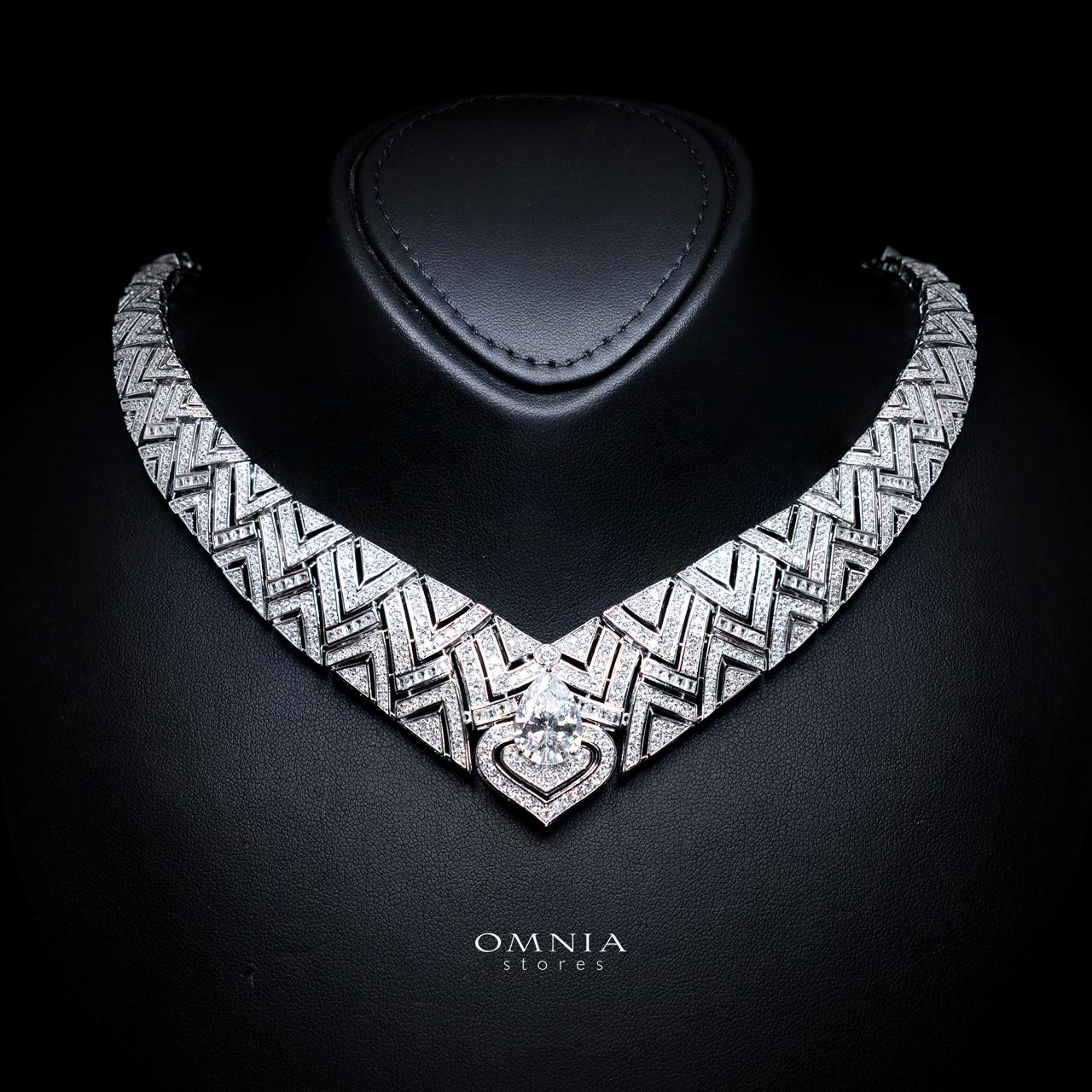 Daryan White Luxury Bridal Full Set with High-Quality Simulated Diamonds – Rhodium Plated