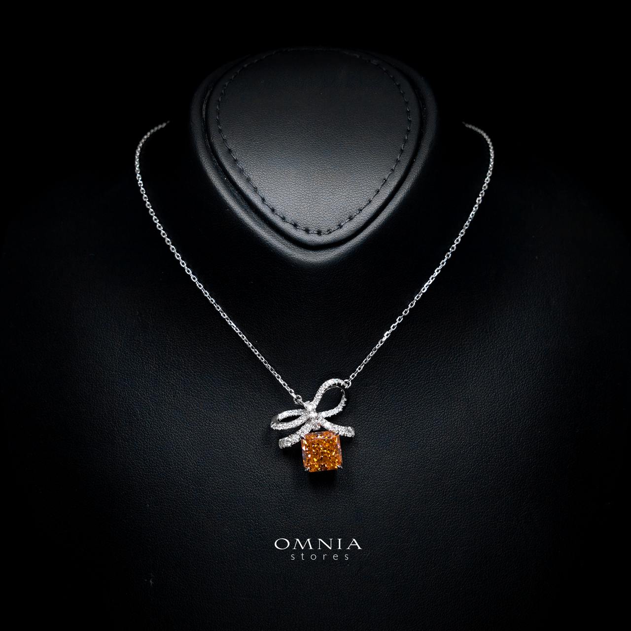 Naya Necklace with Certified Premium Simulated Diamonds in 925 Sterling Silver