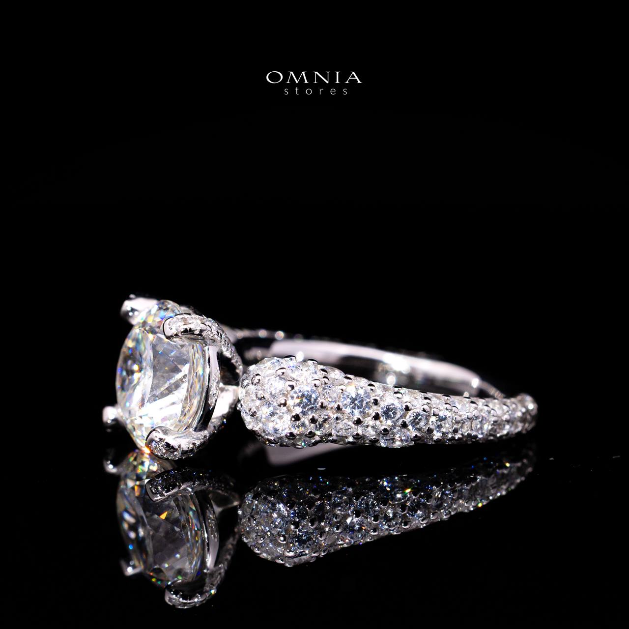 Ariyah Ring with Certified Premium Simulated Diamonds in 925 Sterling Silver