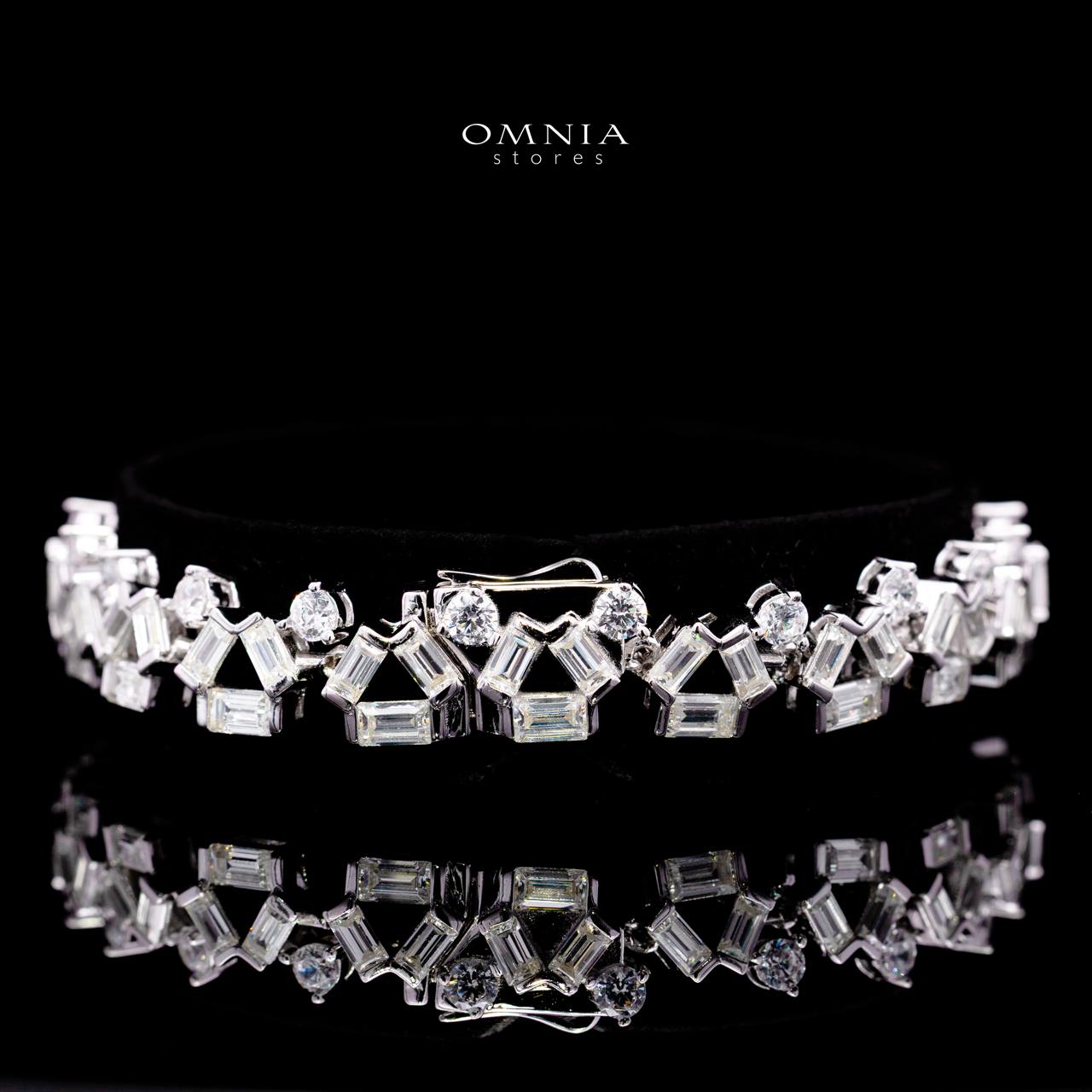 Milly Bracelet with Certified High-Quality Premium Simulated Diamonds in 925 Sterling Silver