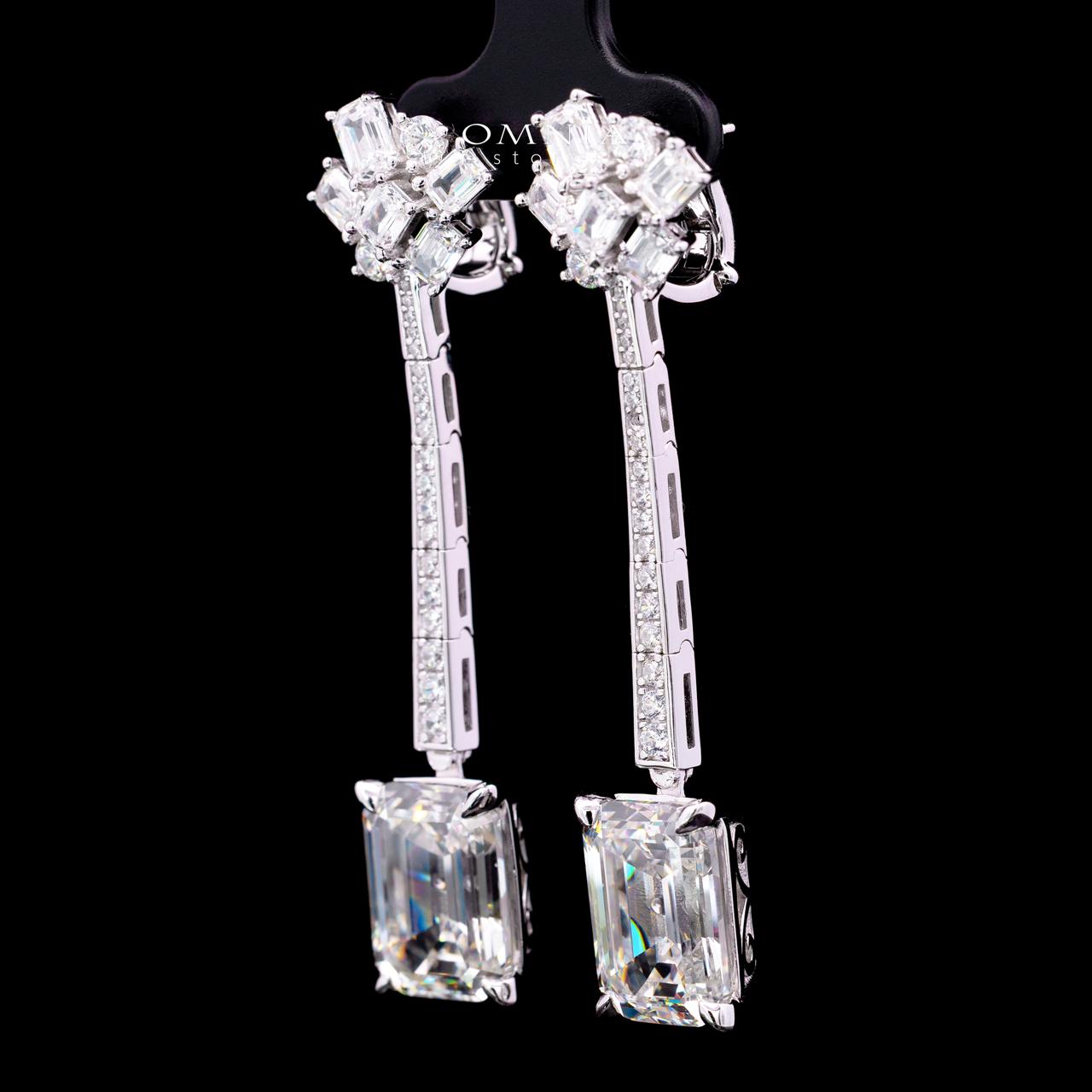 Claudine Earring with Certificate | High-Quality Premium Simulated Diamonds in 925 Sterling Silver