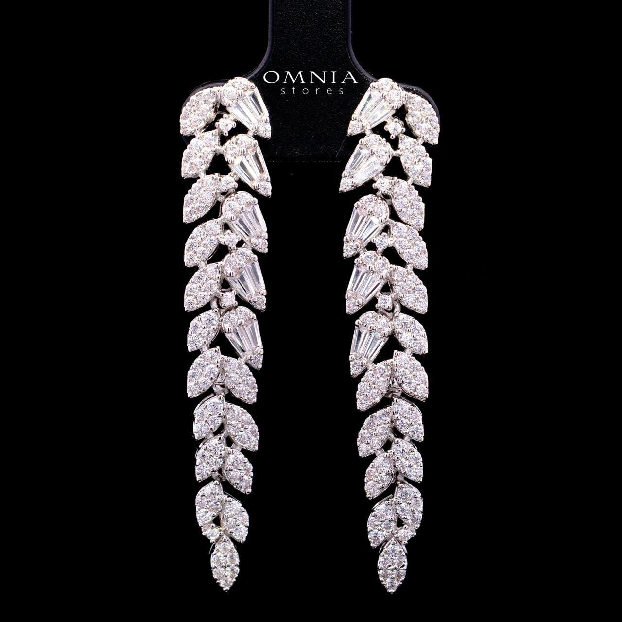 Kirsten Luxury Bridal Full Set with High-Quality Simulated Diamonds – Rhodium Plated